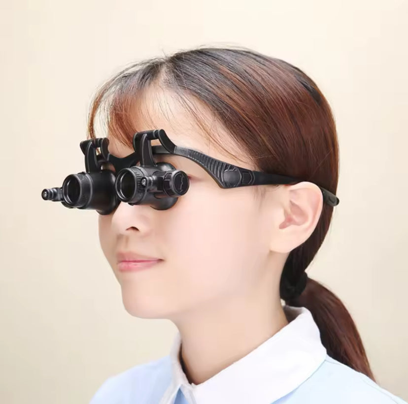 Lentes con lupa 10x/15x/20x/25x
