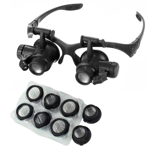 Lentes con lupa 10x/15x/20x/25x